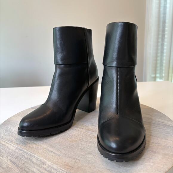 Rag & Bone Classic Newbury Black Leather Ankle Boots Booties EU 38.5 US Size 8.5 - Picture 3 of 10